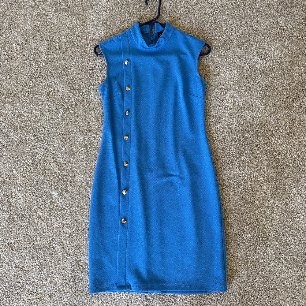 Blue short dress